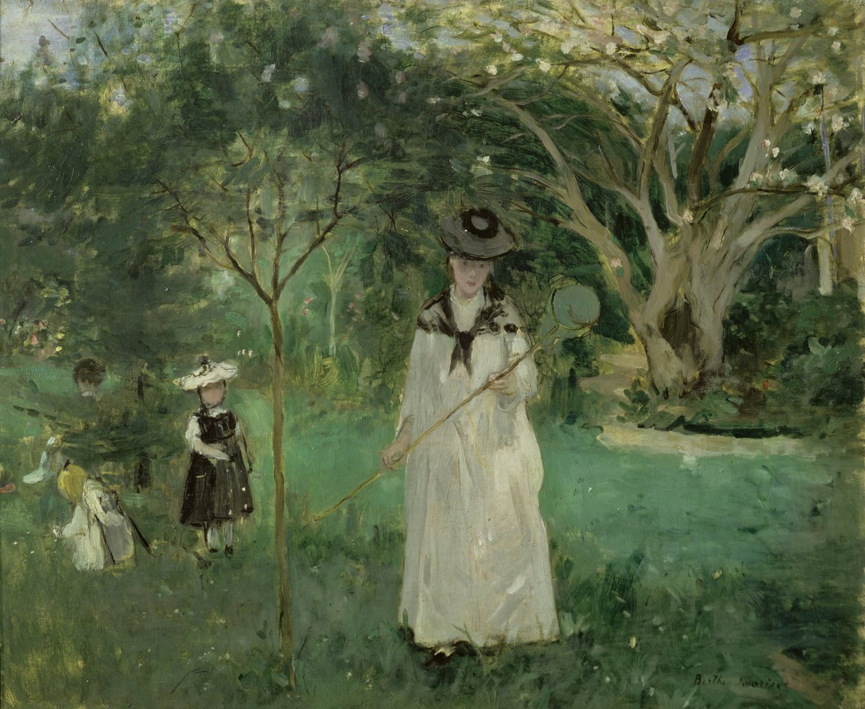 A caça às borboletas, 1874 de Berthe Morisot