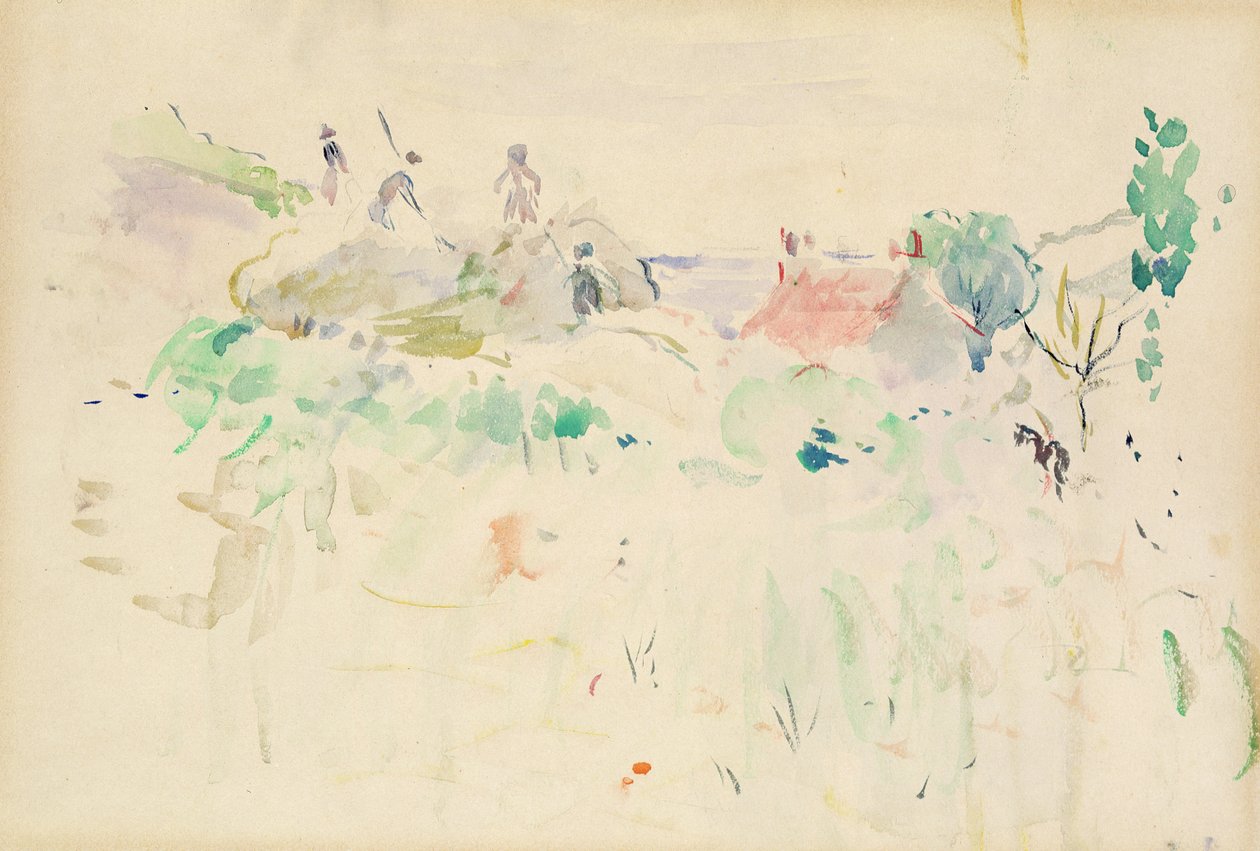 Os montes de feno em Jersey, 1886 de Berthe Morisot