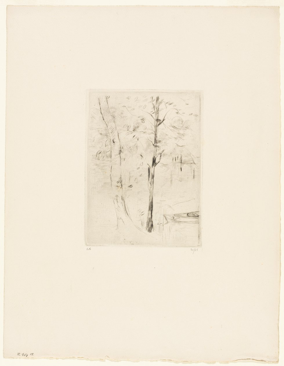 O lago no Bois de Boulogne de Berthe Morisot