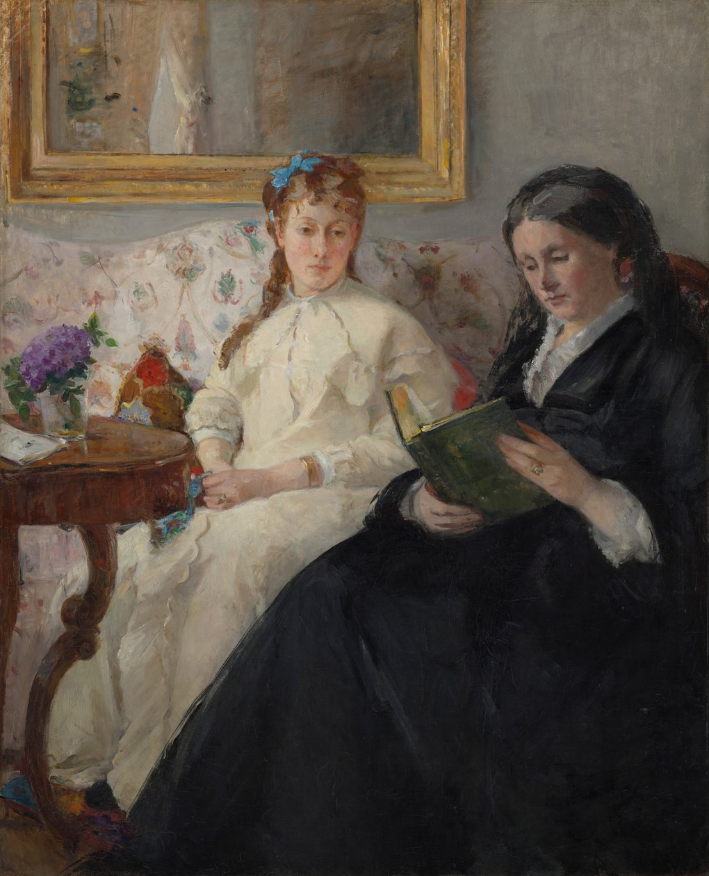 A mãe e a irmã da artista de Berthe Morisot