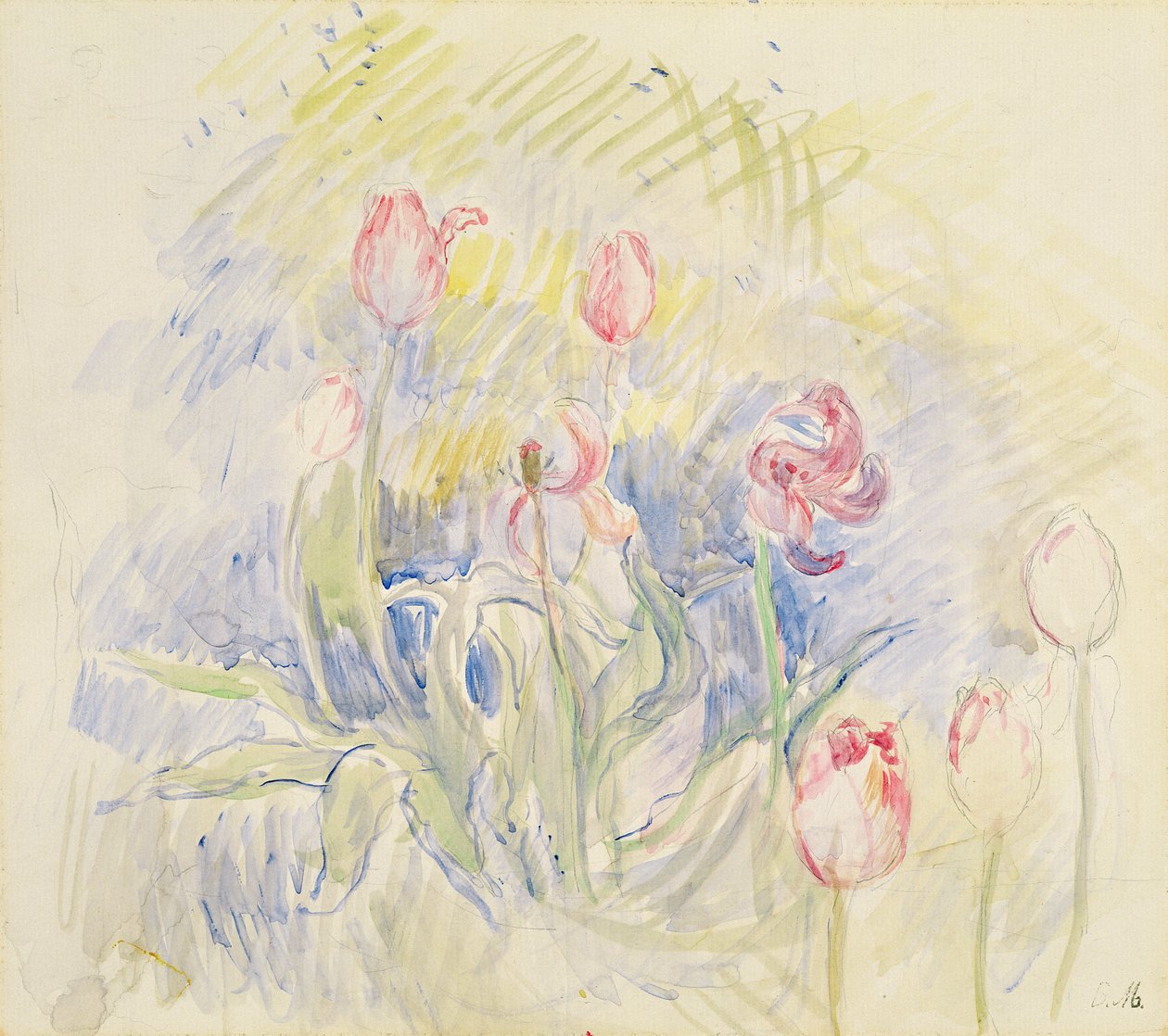 Tulipas, 1890 de Berthe Morisot