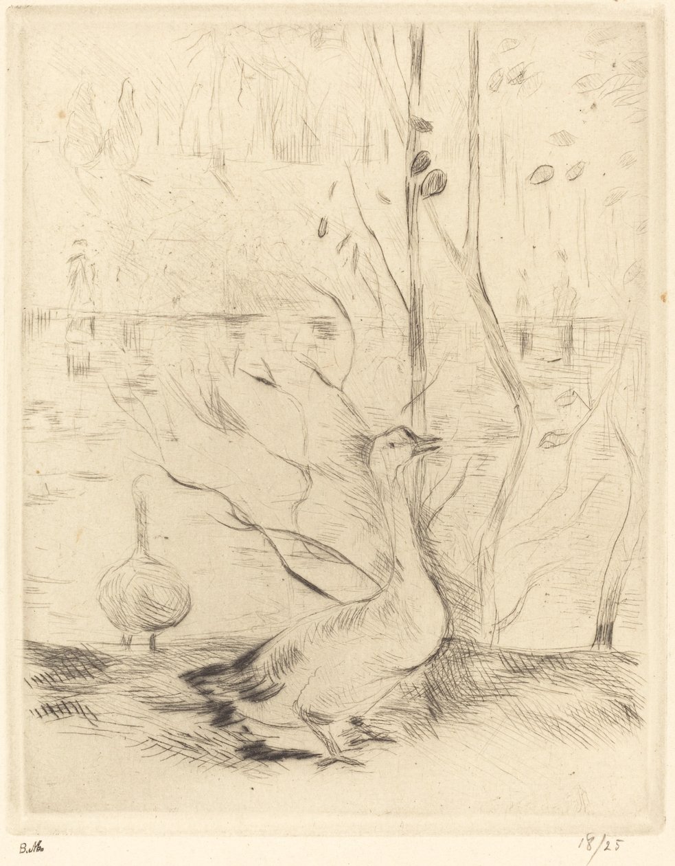 Caminhe no Boulougne Wood, 18881890. de Berthe Morisot