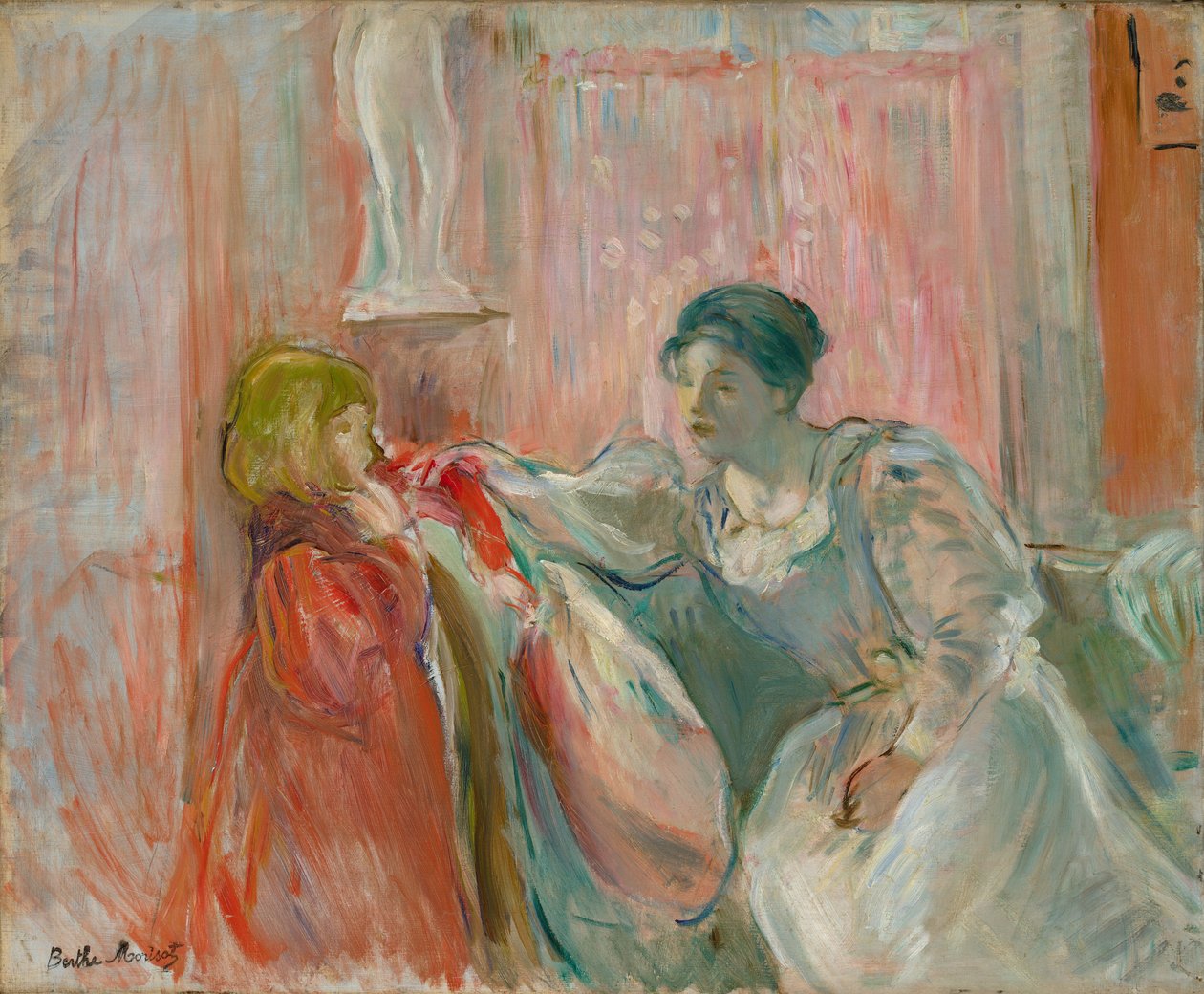 Mulher e criança de Berthe Morisot