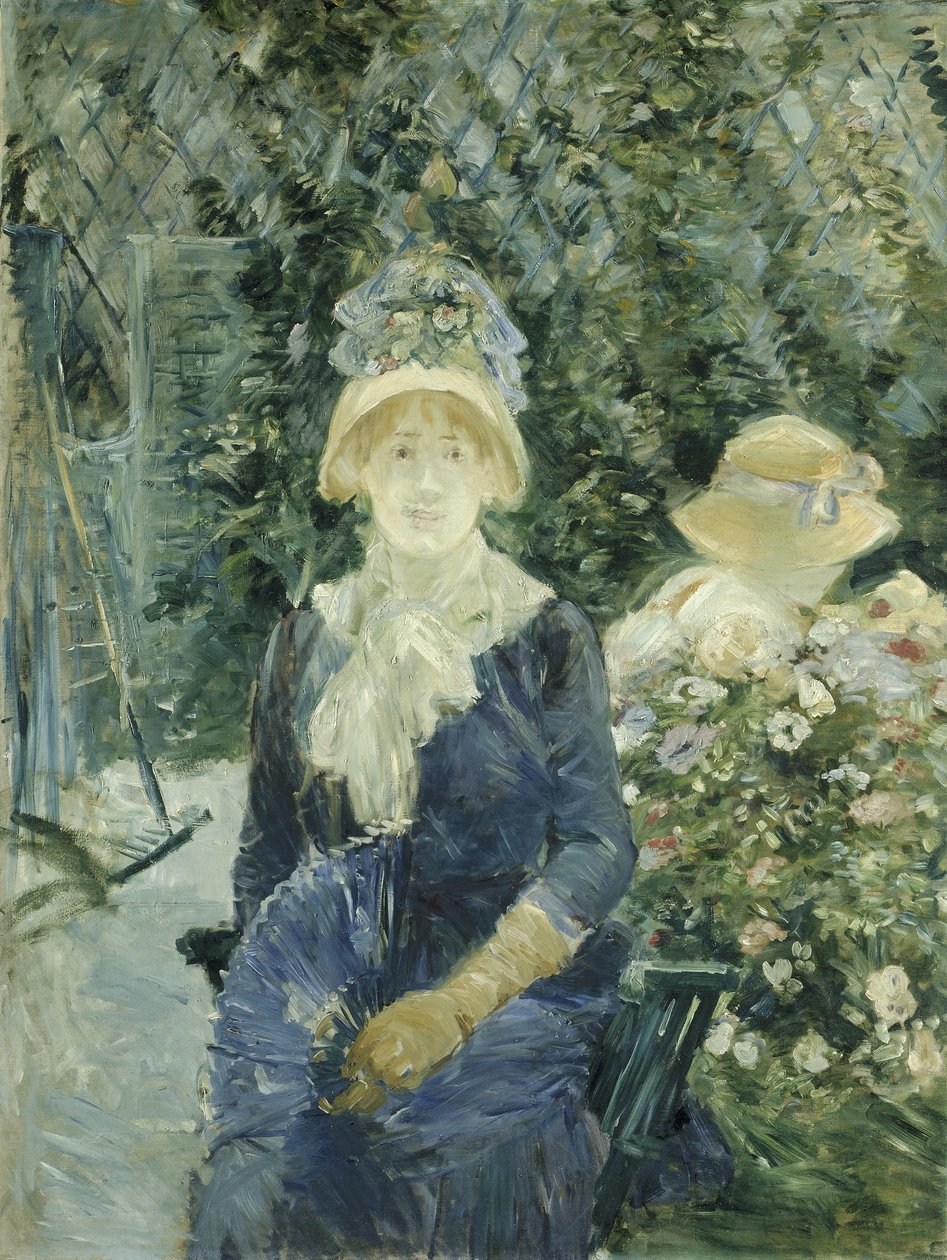 Mulher no Jardim de Berthe Morisot