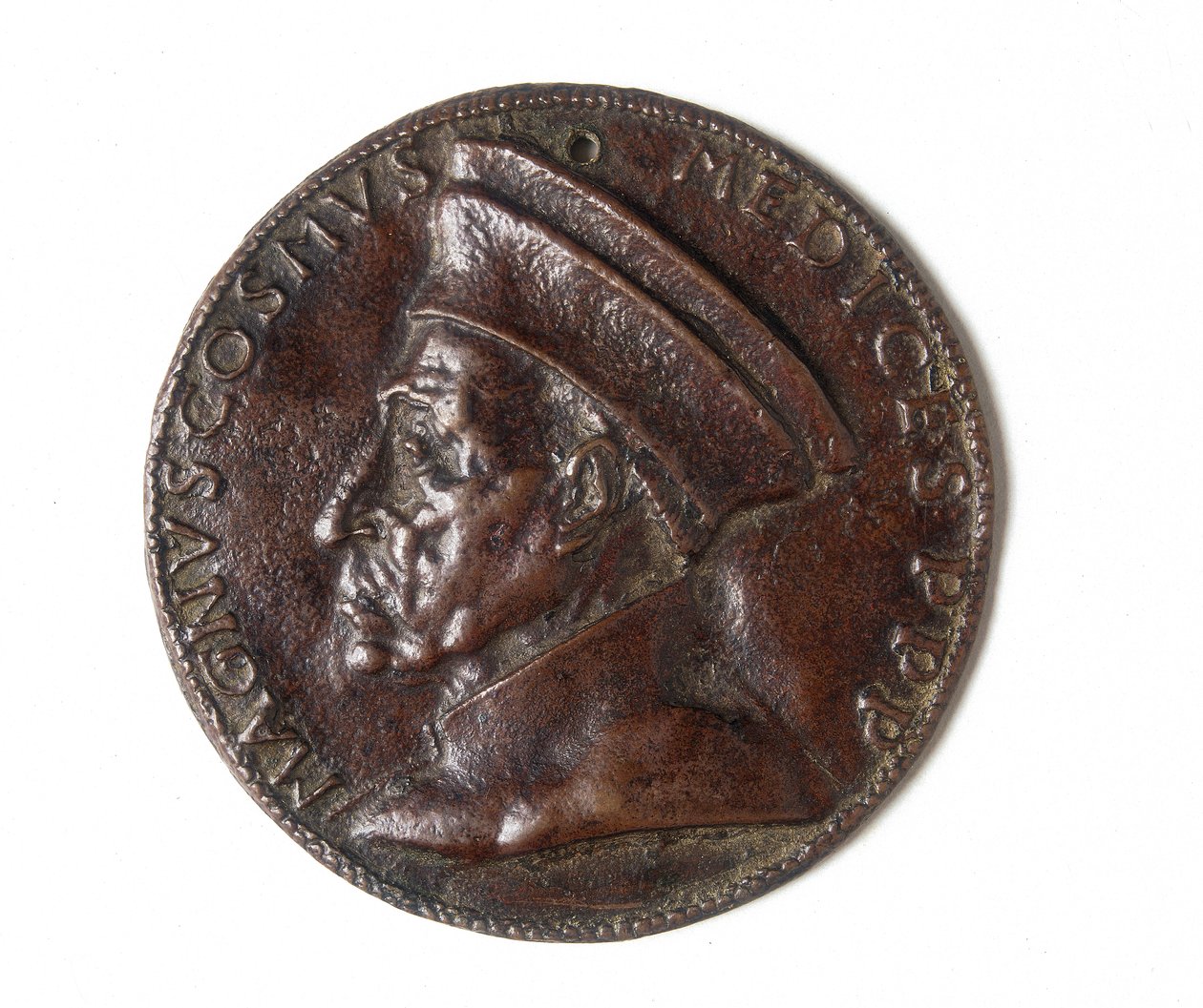 Medalha que representa Cosimo il Grande: recto de Bertoldo di Giovanni