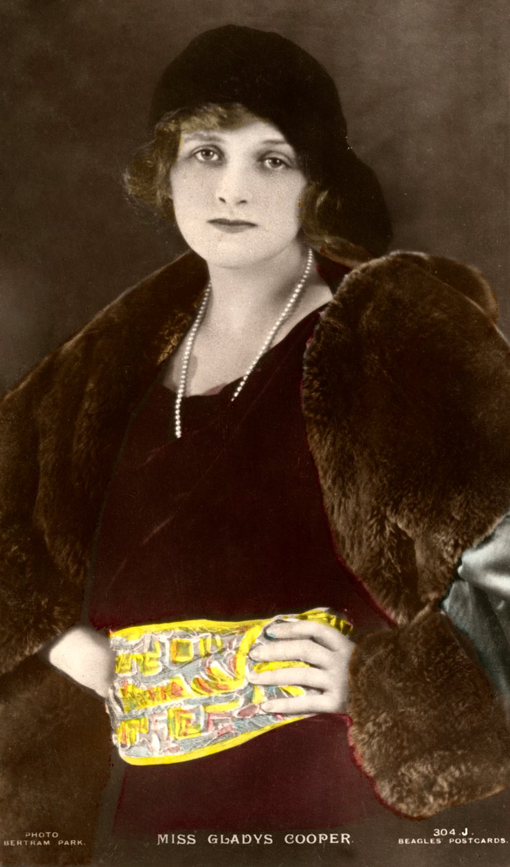 Gladys Cooper 1888-1971, atriz inglesa, início do século XX. de Bertram Park