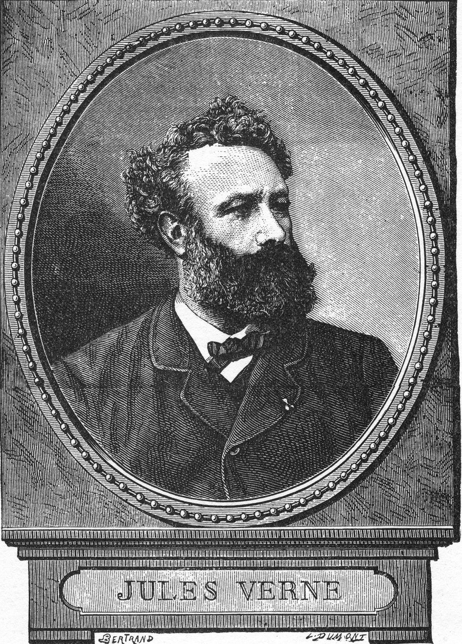 Jules Verne, retrato contemporâneo de Auguste Bertrand