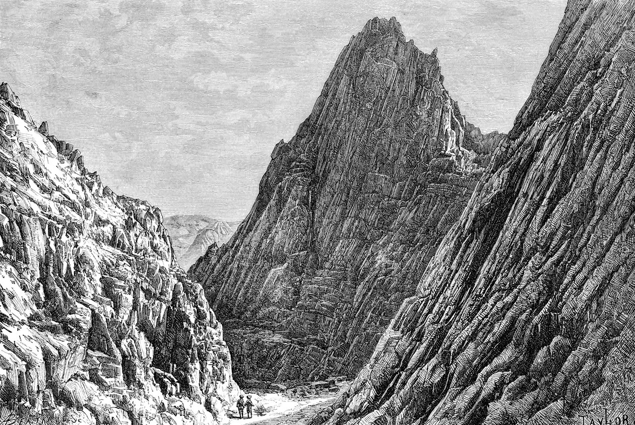 Lataband Pass, Afeganistão, 1895. de Auguste Bertrand