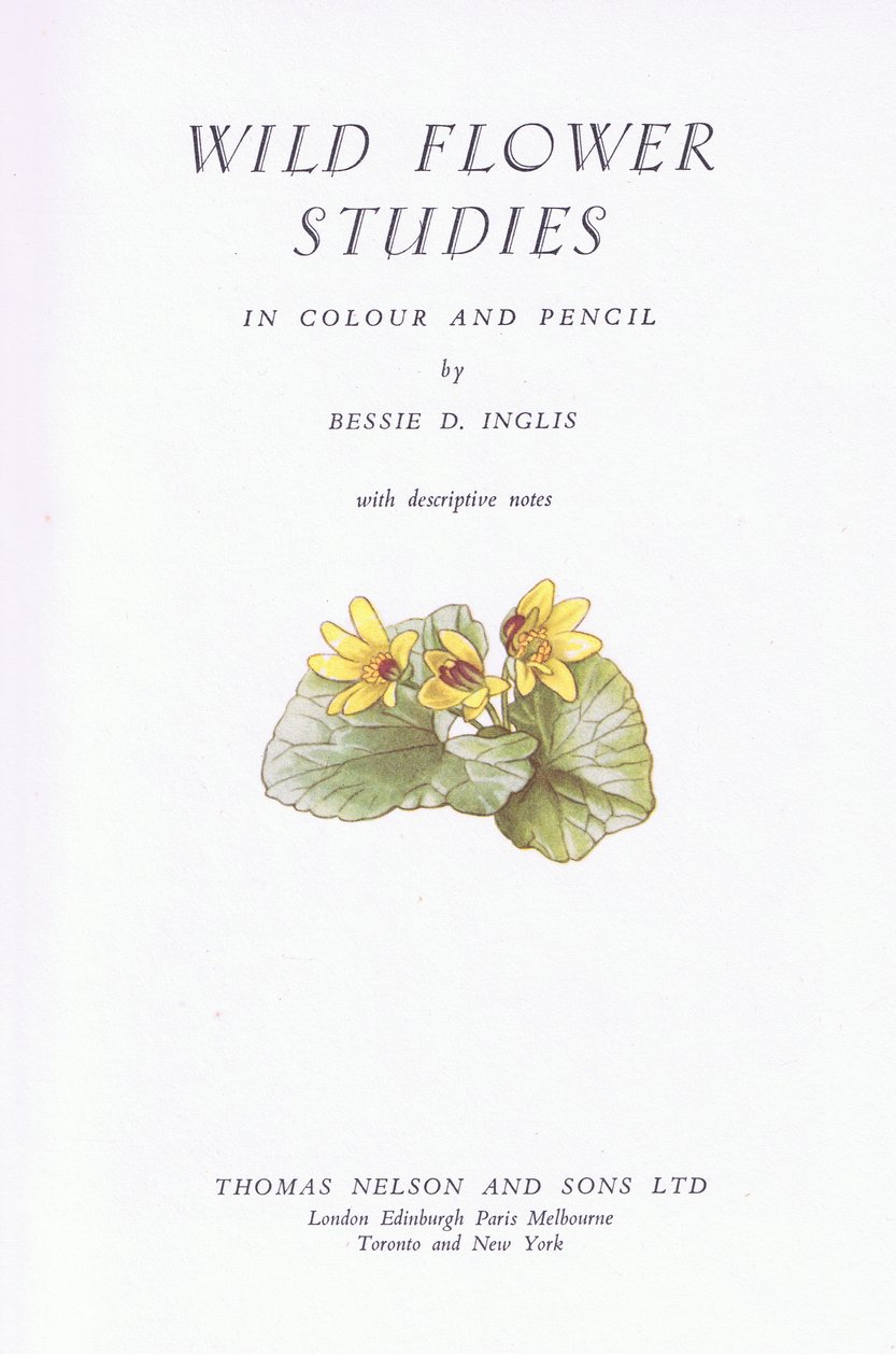 Página de título, 1951 de Bessie D. Inglis