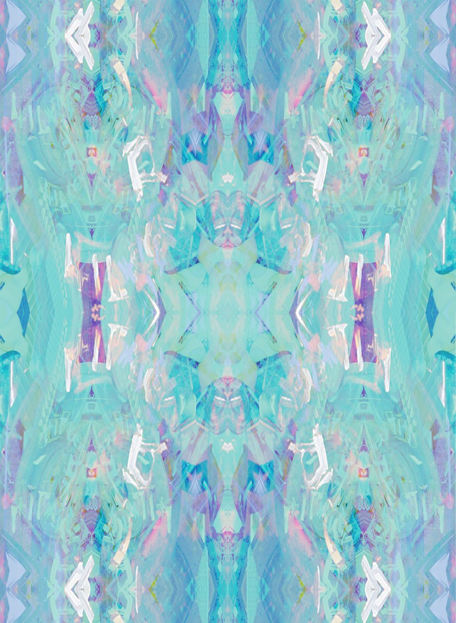 Aqua, 2014 (técnica mista, impressão digital) de Beth Travers