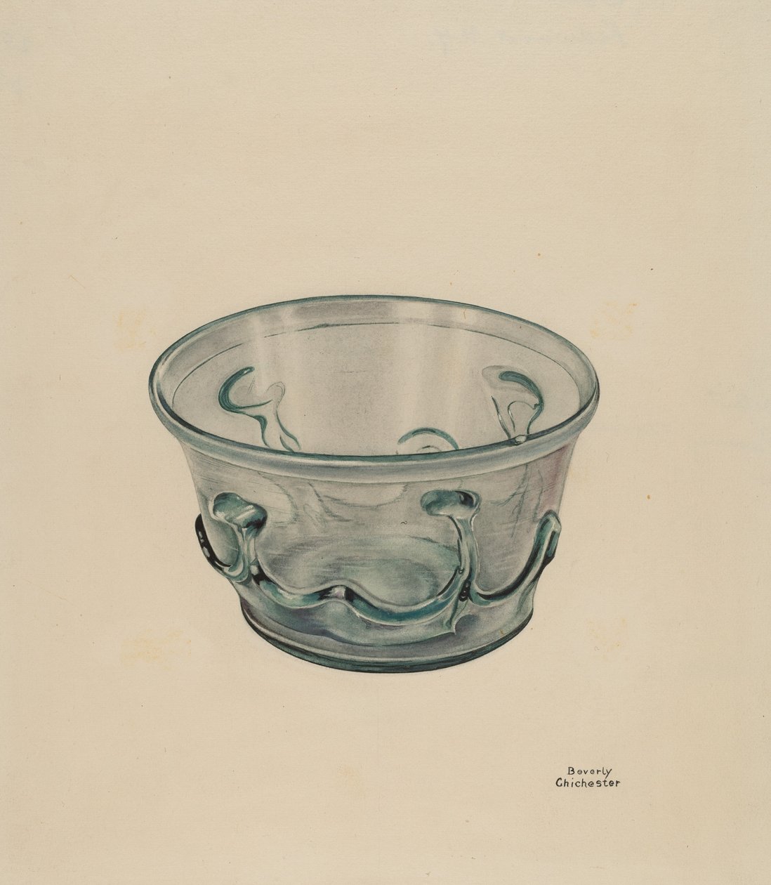 Pote de vidro de Beverly Chichester