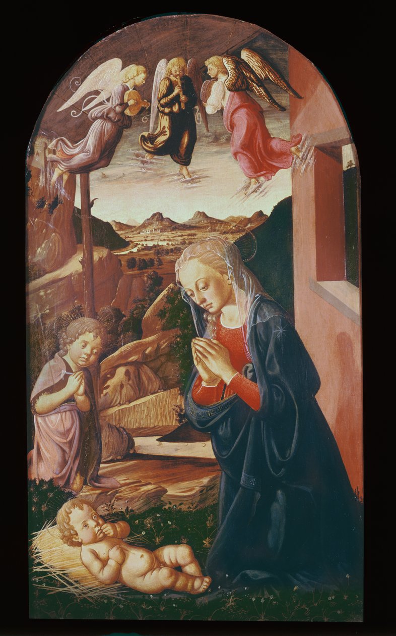 Madonna e criança (painel) de Biagio di Antonio