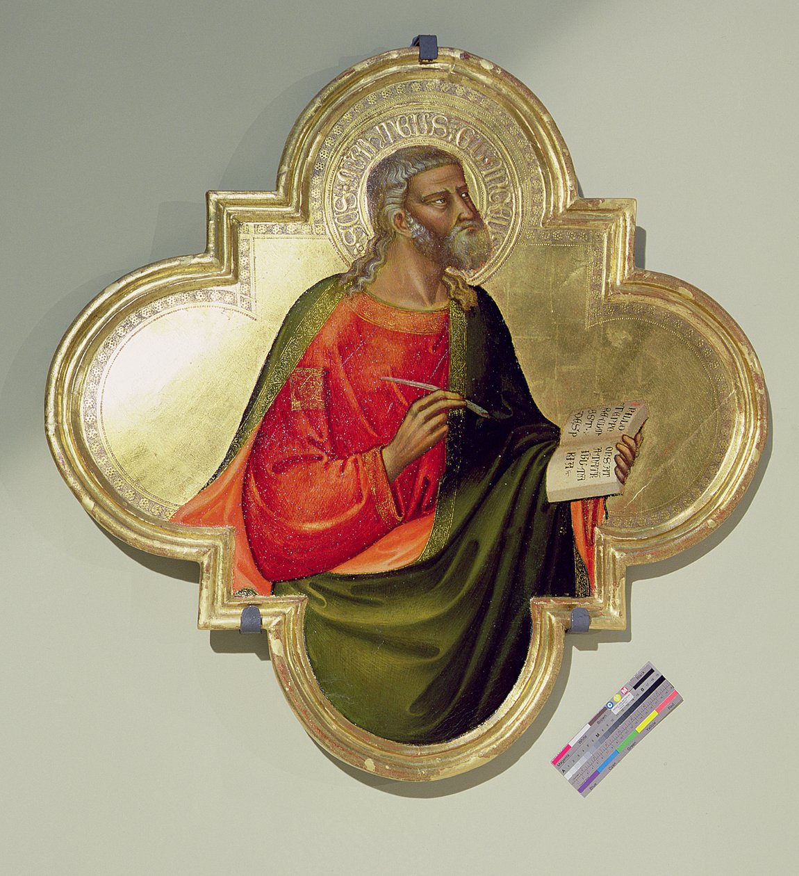 São Marcos (têmpera e folha de ouro no painel) de Bicci di Lorenzo