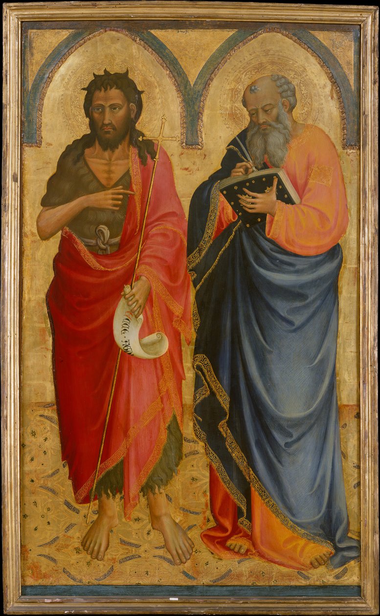 Santos João Batista e Mateus, possivelmente 1433. de Bicci di Lorenzo