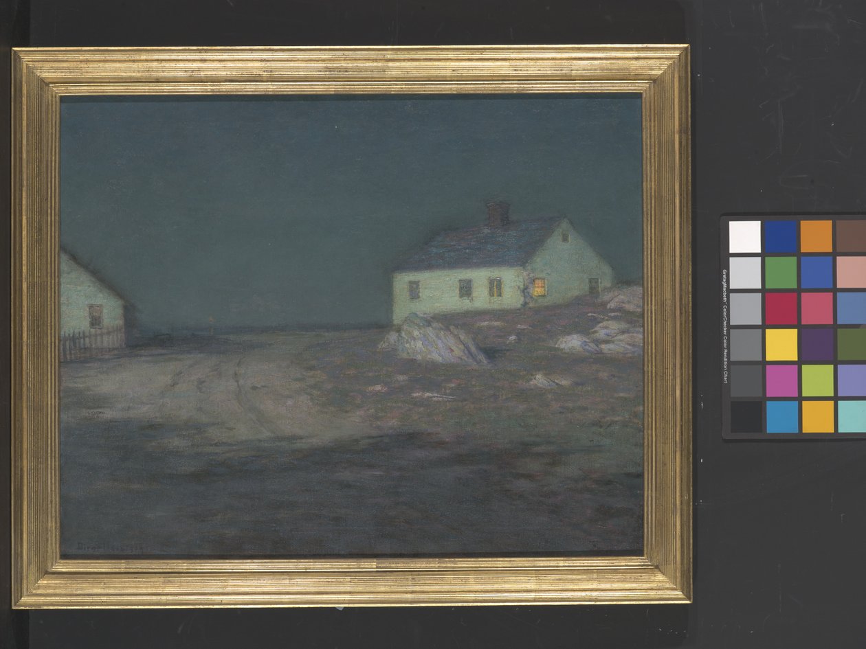 The Harbor Light (óleo sobre tela) de Birge Harrison
