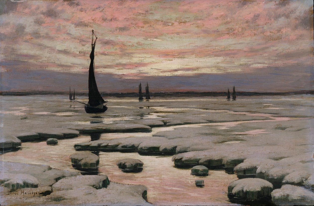 Pôr do sol de inverno de Birge Harrison