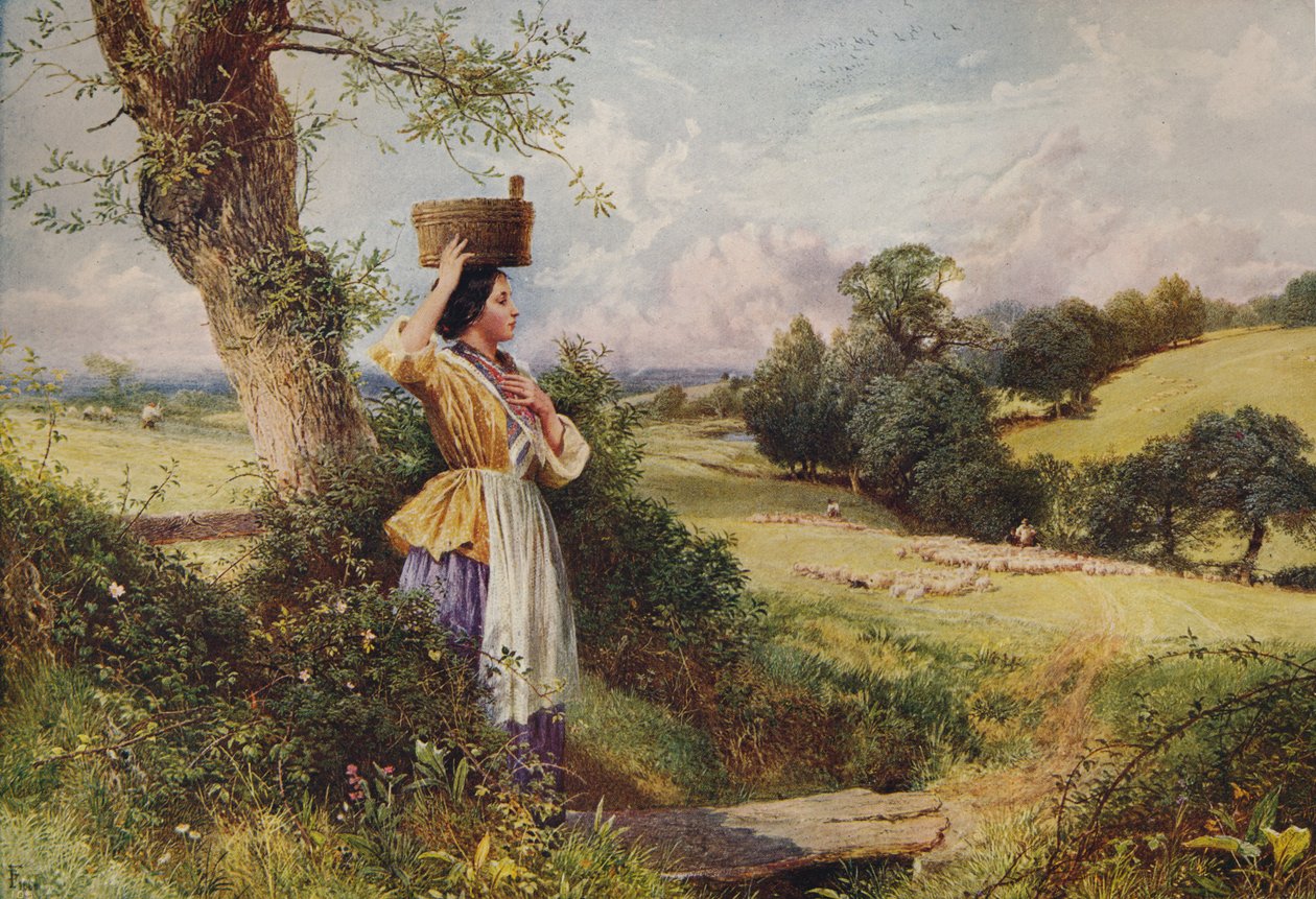 A Leiteira, 1860, c1915 de Birket Foster