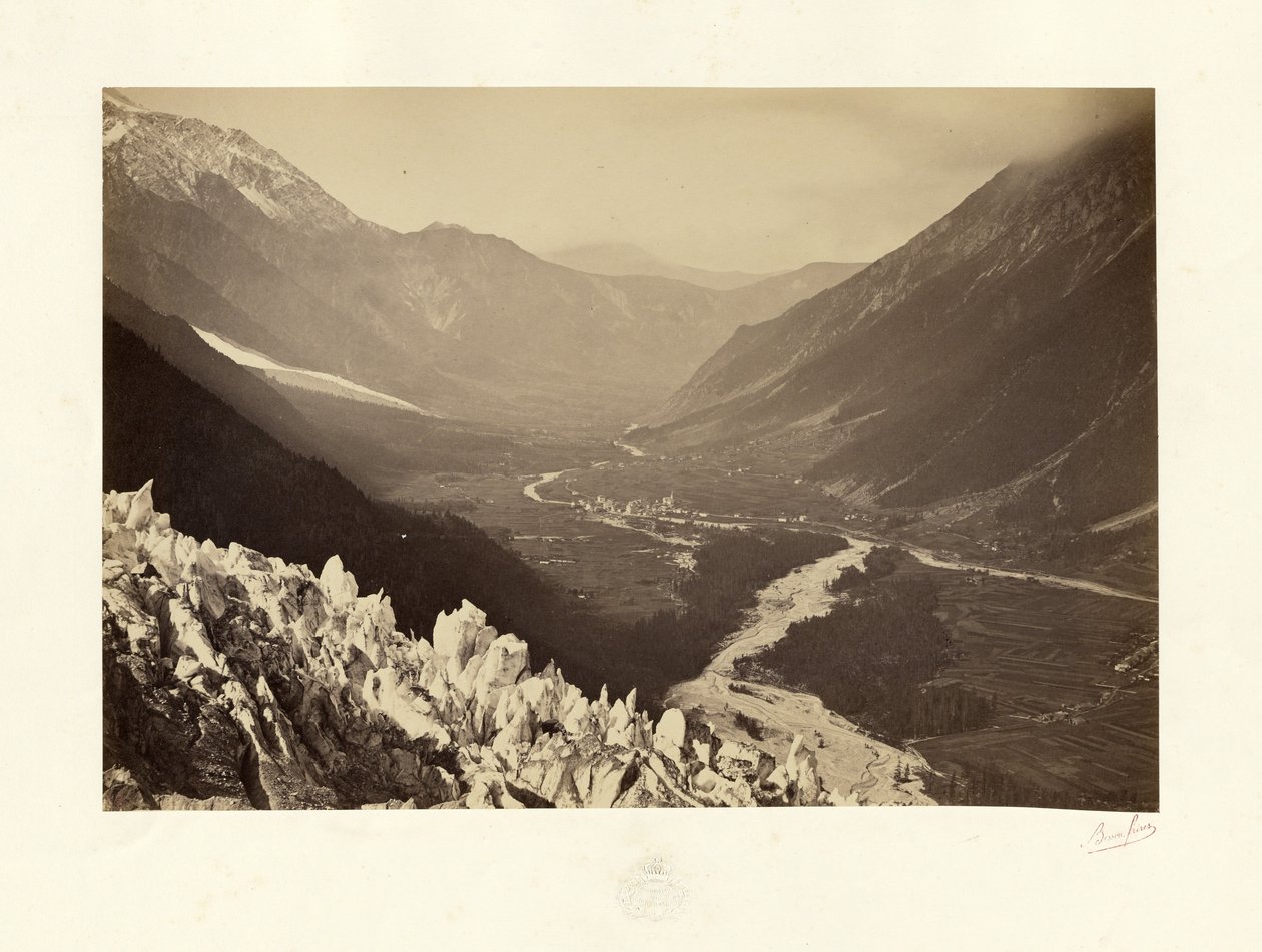 O Vale de Chamonix, vista do Chapeau de Bisson Frères