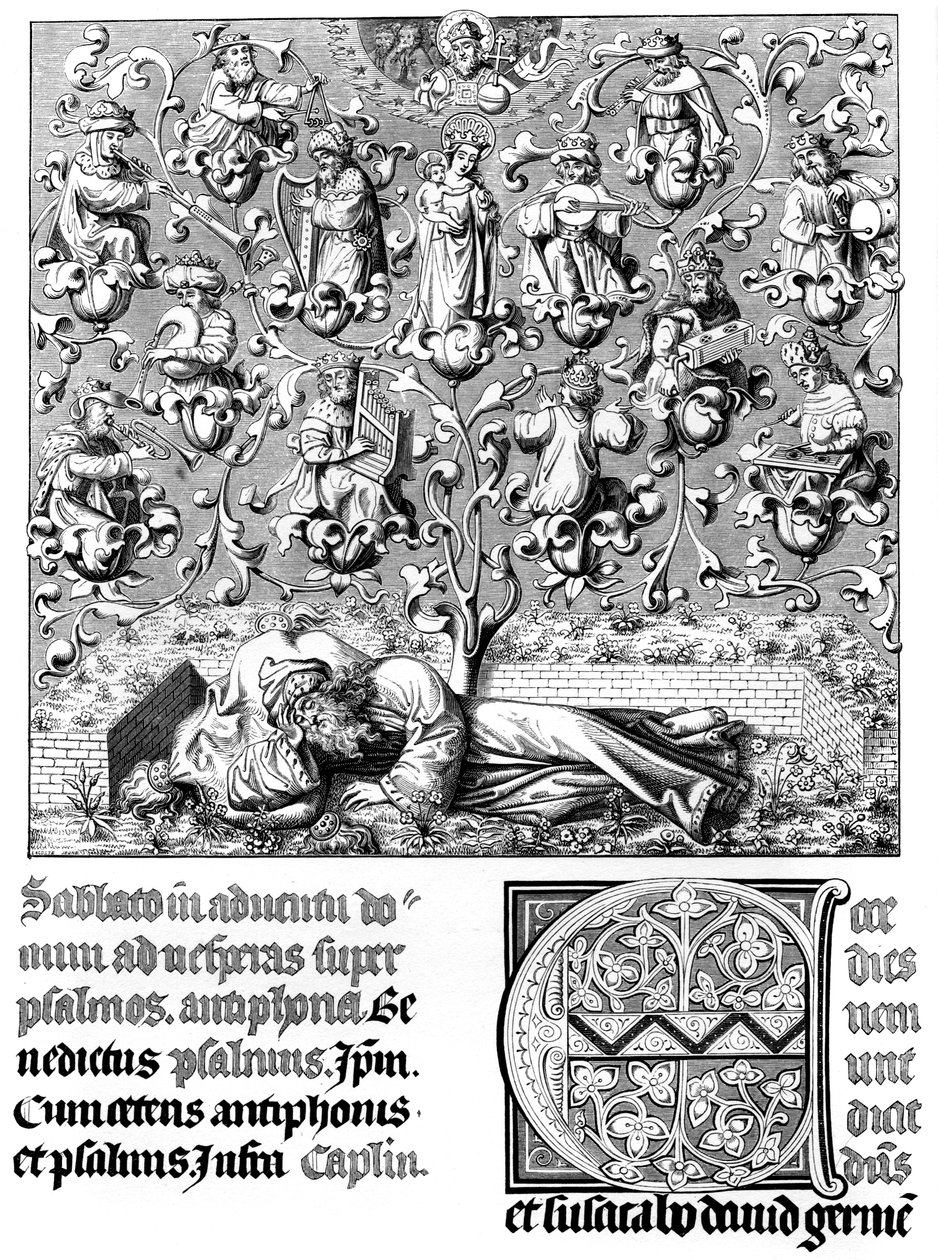 Concerto celestial, século XV, 1849. de Bisson and Cottard