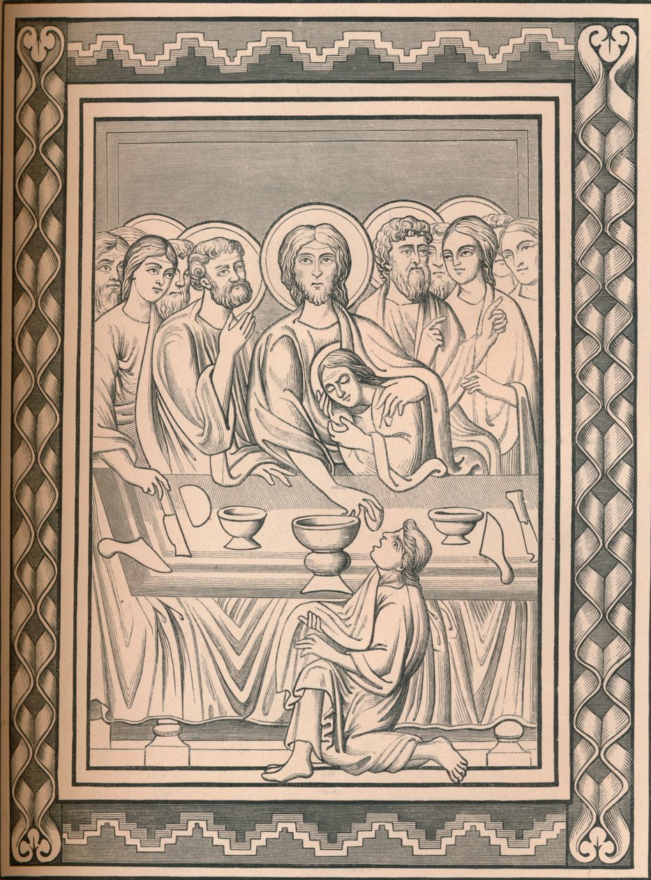 Cristo e santos, século XII, 1849. de Bisson and Cottard
