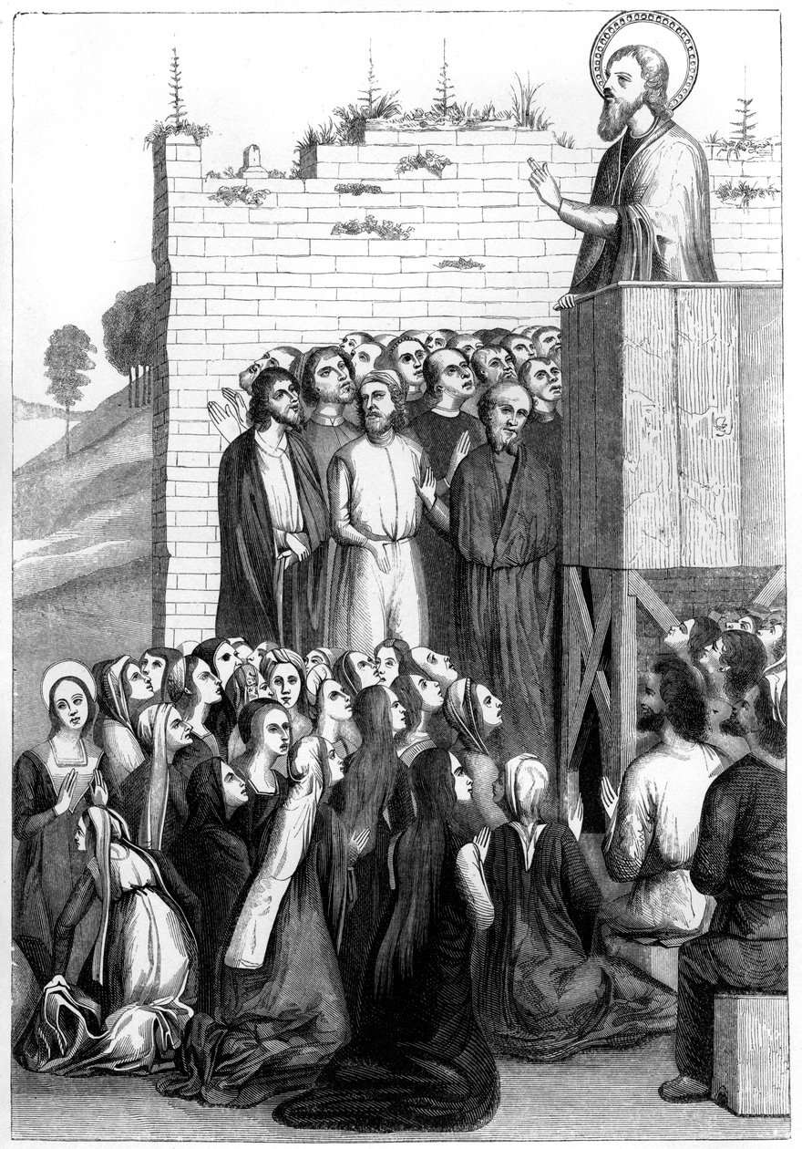 Pregação de Cristo, século XV, 1849. de Bisson and Cottard