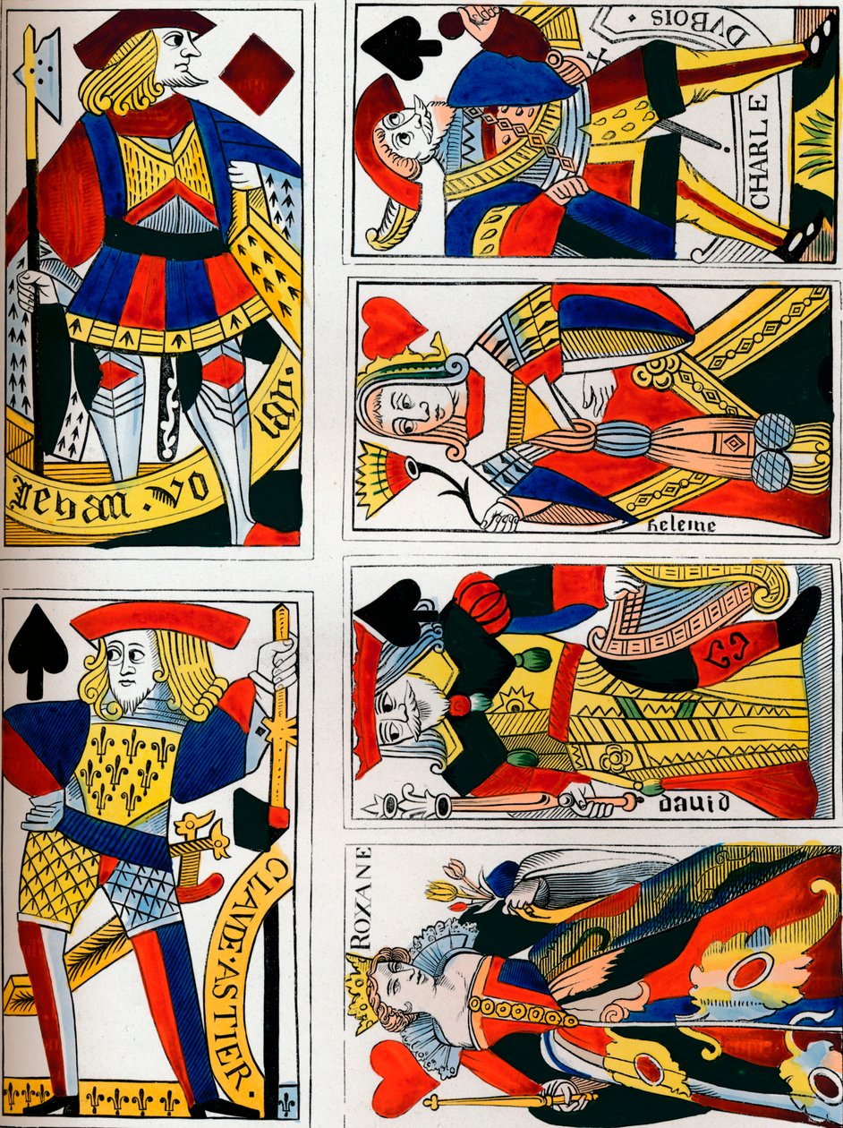 Cartas de jogar, século XVI, 1849. de Bisson and Cottard
