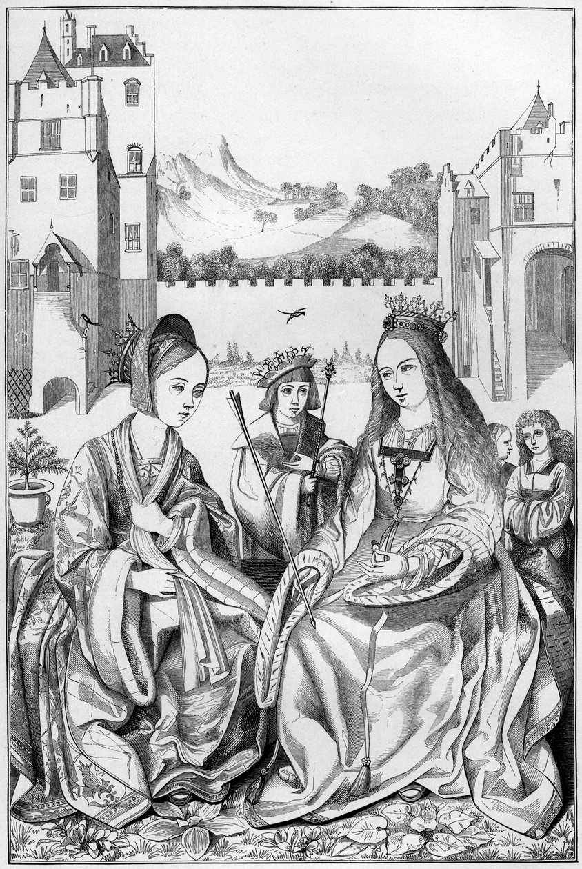 Santa Catarina de Alexandria, século XV, 1849. de Bisson and Cottard
