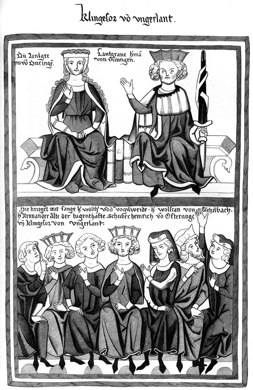 O Congresso de Wartburg, século XV, 1849. de Bisson and Cottard