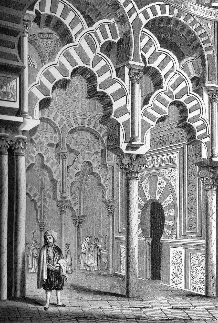 Mesquita, Córdoba, Espanha, 1849. de Bisson and Cottard
