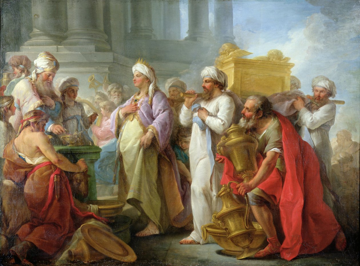 Salomão Diante da Arca da Aliança, 1747 de Nicholas Lesueur