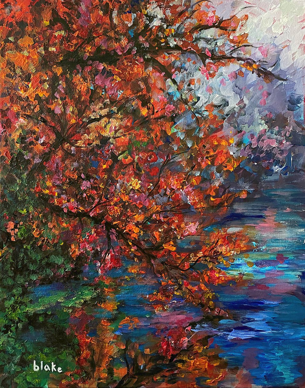 Rio Autumn, c.2021 (Acrílico sobre tela) de Blake Munch