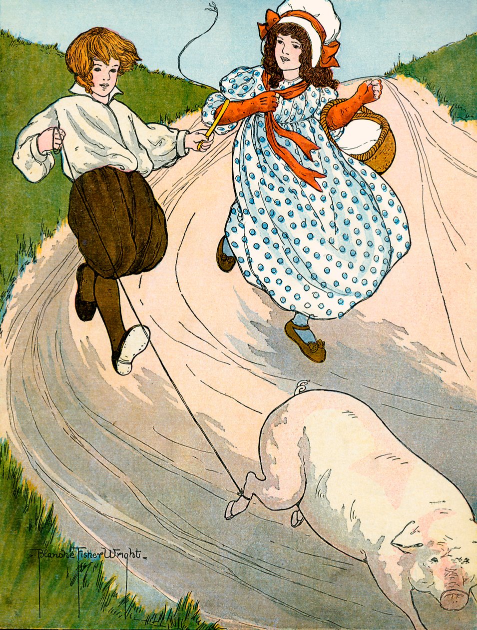 Para o mercado, ilustrado por Blanche Fisher Wright de Blanche Fisher Wright