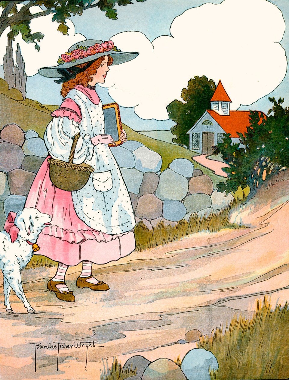Maria teve um pequeno cordeiro, por Blanche Fisher Wright de Blanche Fisher Wright
