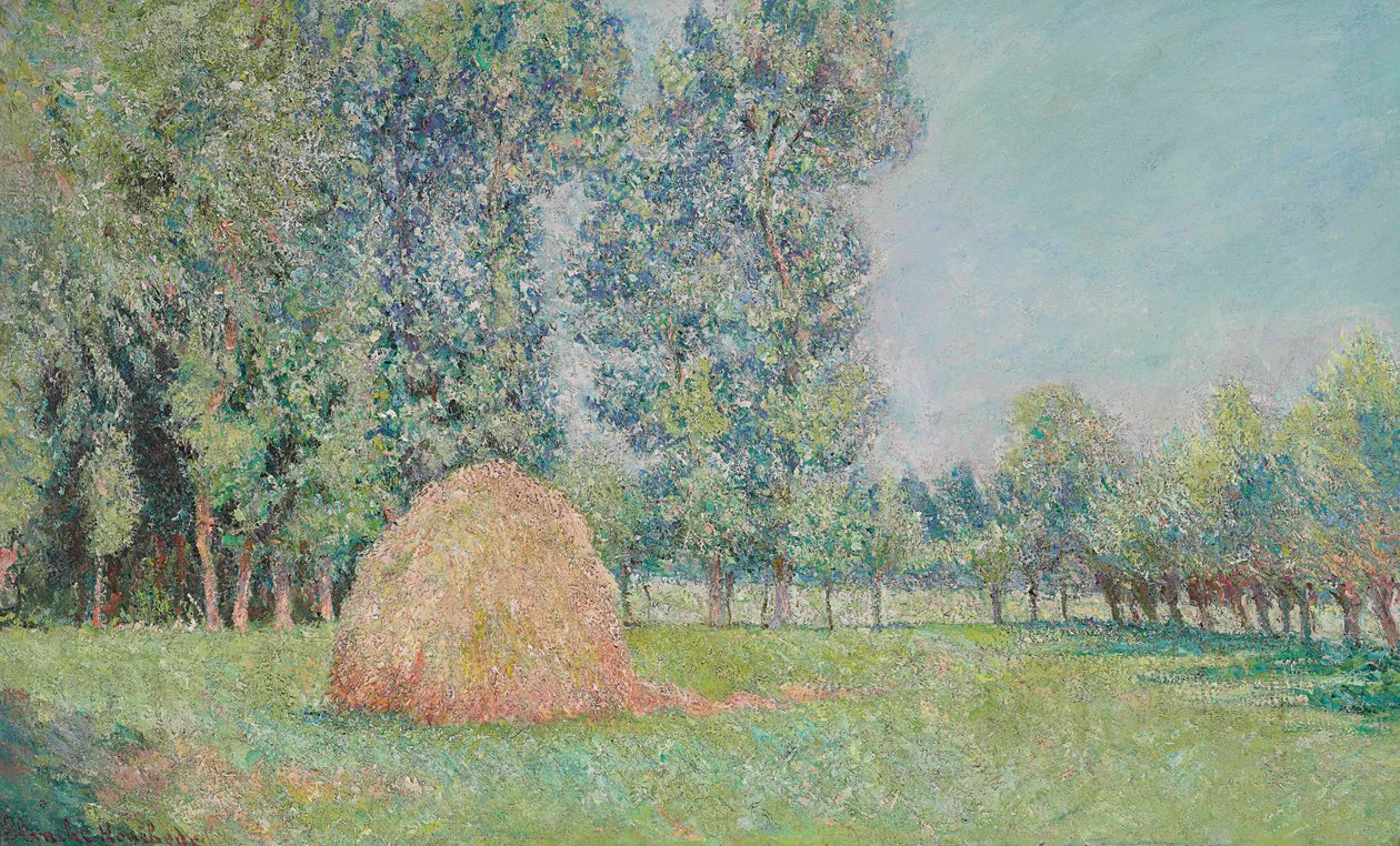 Francês: La meule, Plaines des Ajoux, Giverny de Blanche Hoschede Monet