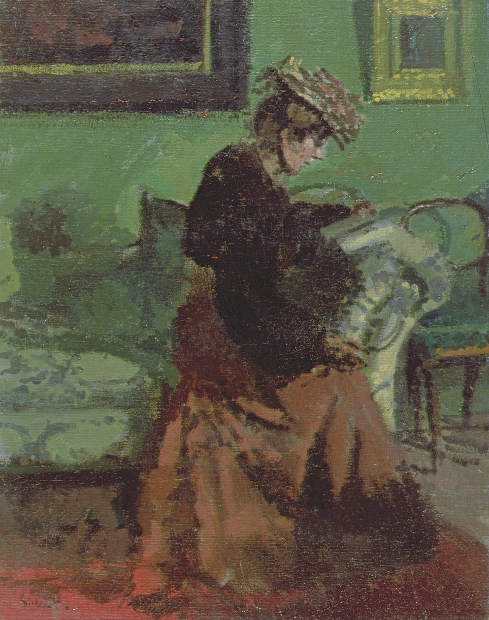 Árvores em Giverny de Blanche Hoschede Monet