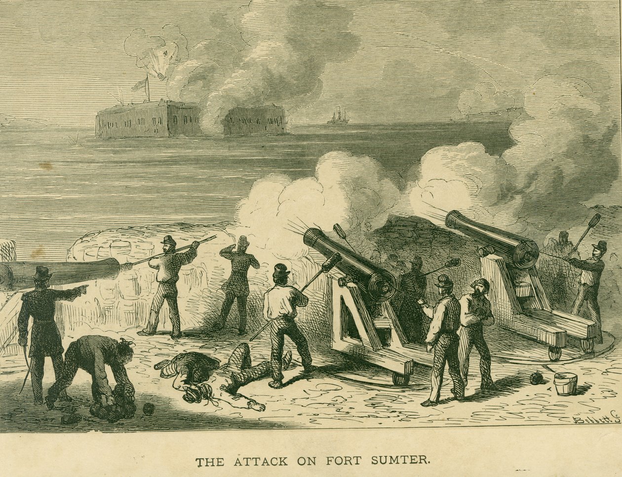 O ataque em Fort Sumter de Bobbett