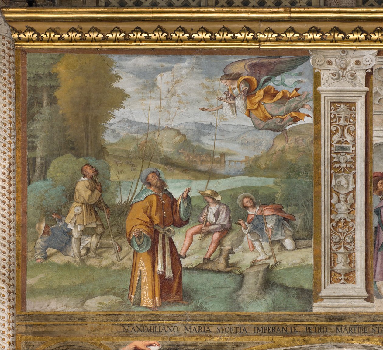 Corredor Central, Primeiro Espanhol do Norte, Anúncio a Gioacchino, Boccaccio Boccaccino 1514-15 de Boccaccio Boccaccino