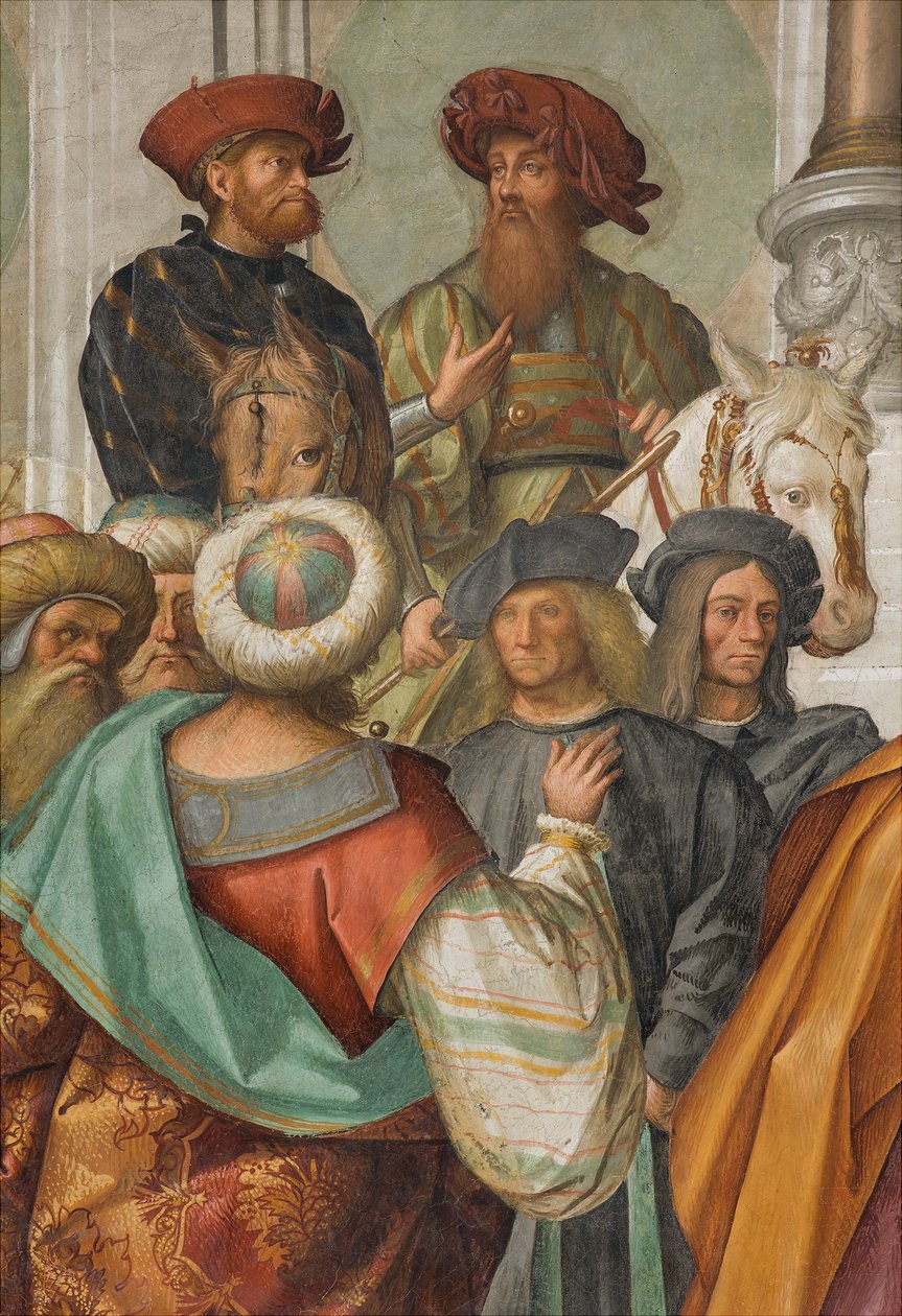 Nave Central, Segundo Norte, Casamento da Virgem, Boccaccio Boccaccino 1514-15, Detalhe de Boccaccio Boccaccino