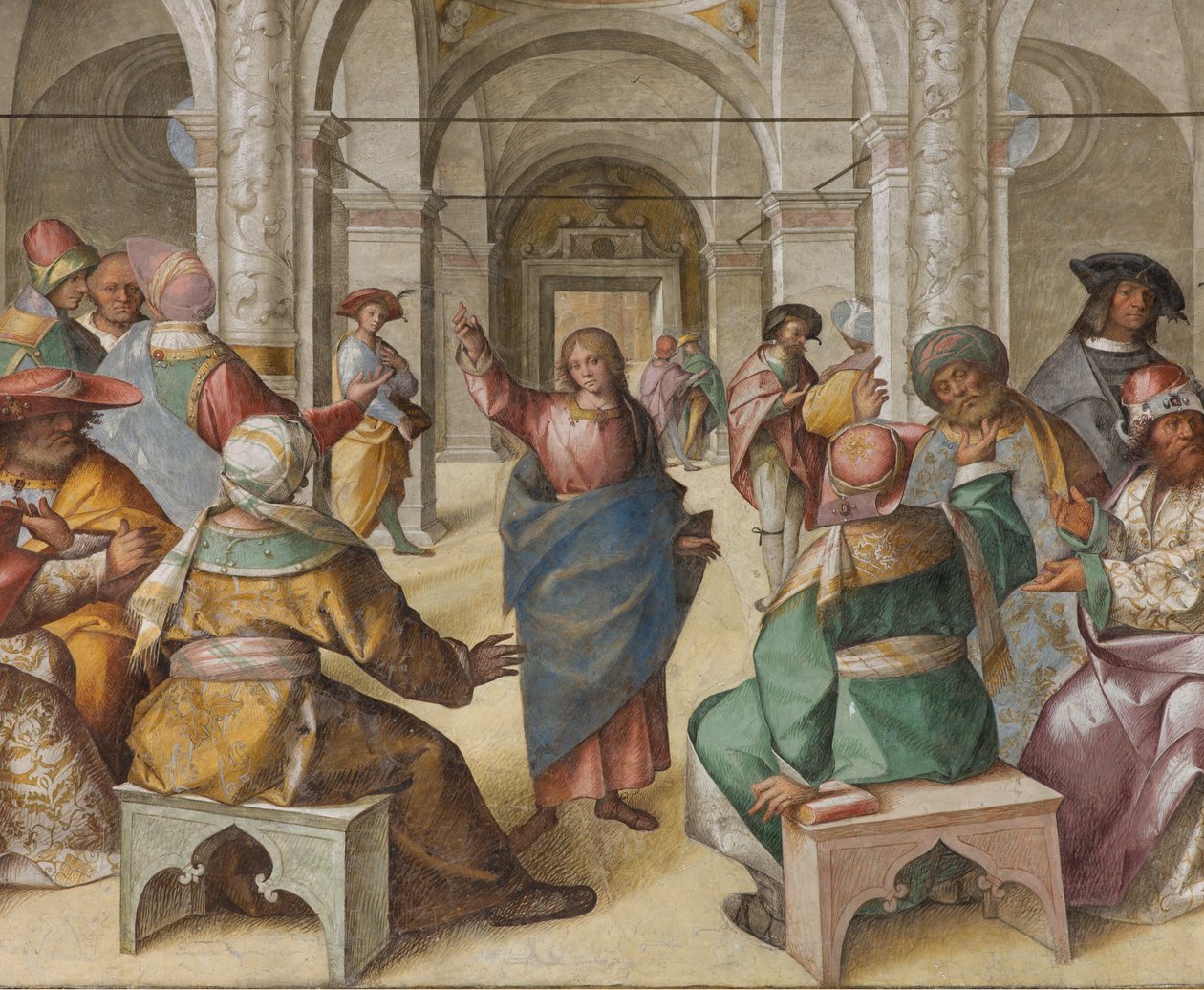 Presbitério, Oitava Espanha Norte, Disputa de Jesus, Boccaccio Boccaccino de Boccaccio Boccaccino