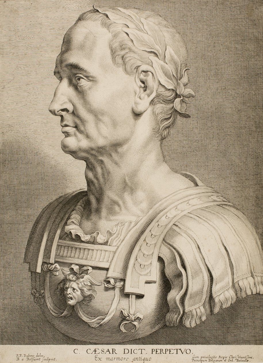 Júlio César, Ditador Perpétuo, de Doze Homens Gregos e Romanos Famosos, c.1633 de Boetius Adams Bolswert