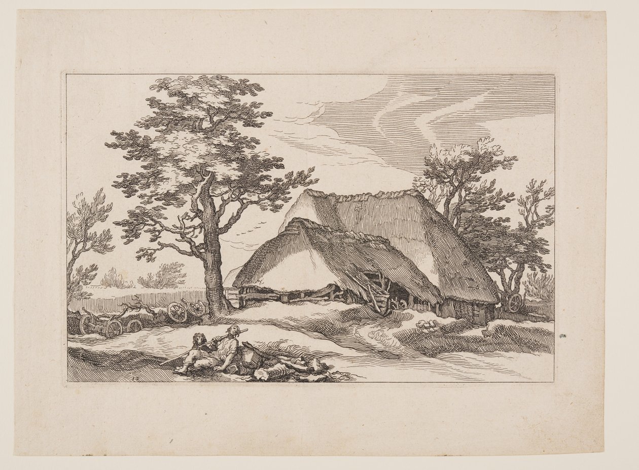 Prato 12, de Paisagens com casas de campo de Boetius Adams Bolswert