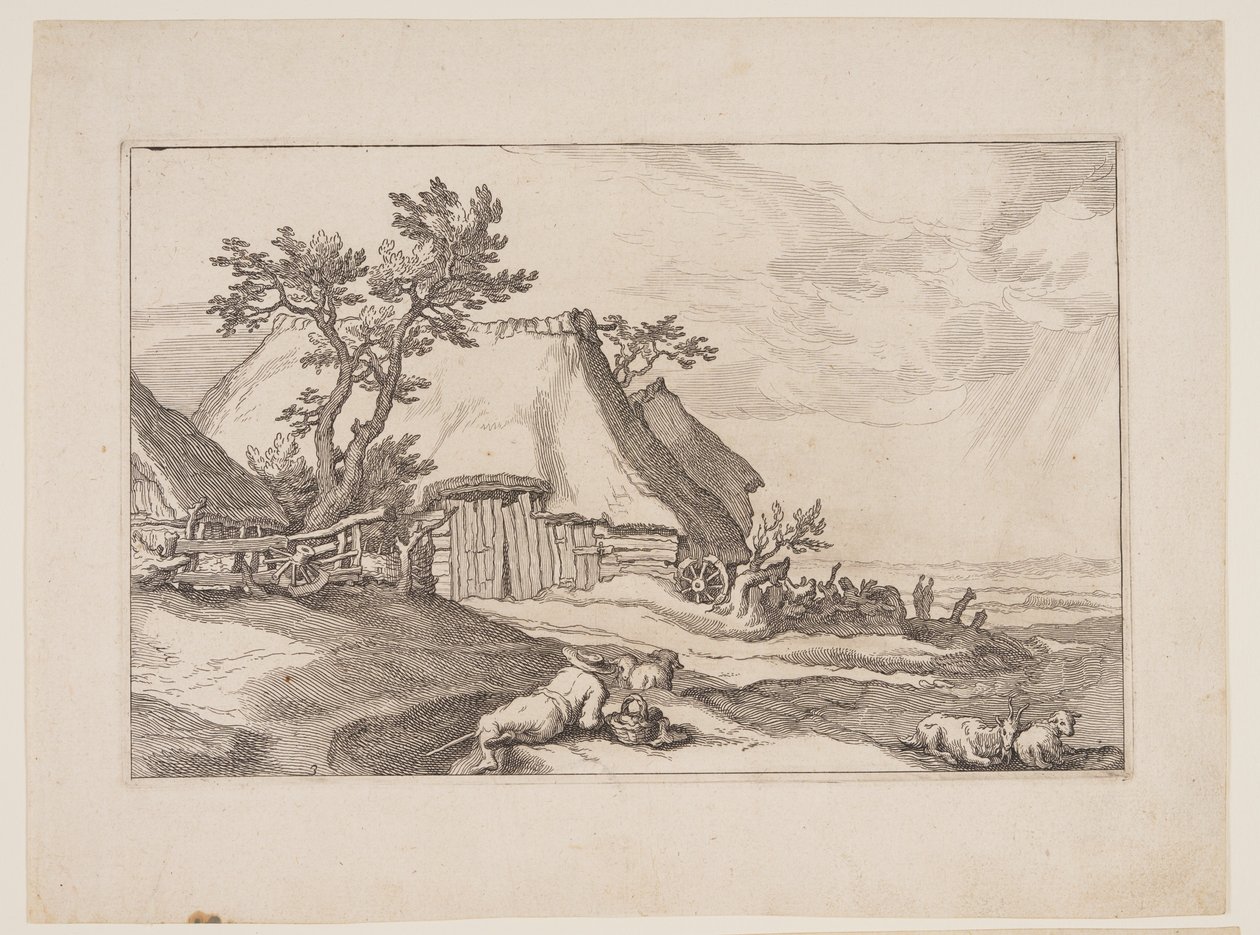 Prato 3, de Paisagens com casas de campo de Boetius Adams Bolswert