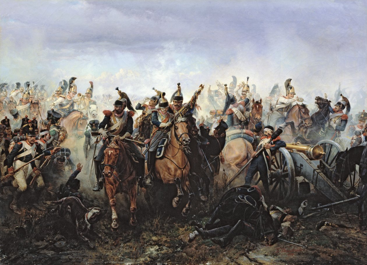 A Batalha de La Fere-Champenoise, em 25 de março de 1814, 1891 de Bogdan Willewalde