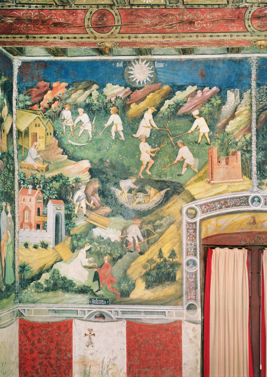 O mês de julho, c.1400 de Bohemian School