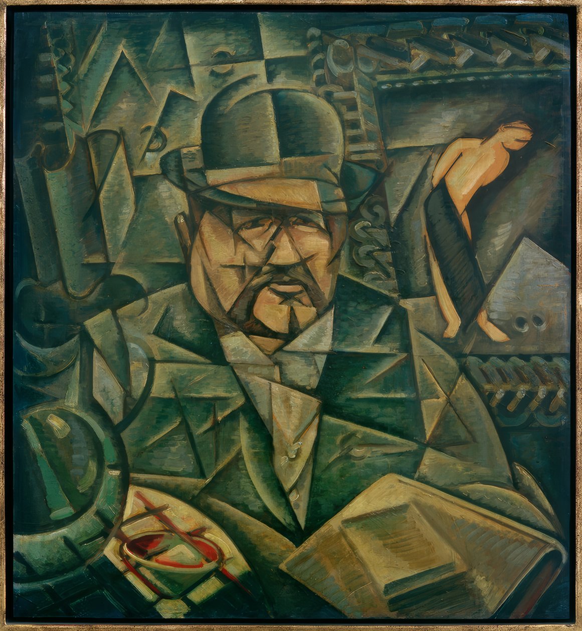 Retrato de um homem de Bohumil Kubišta