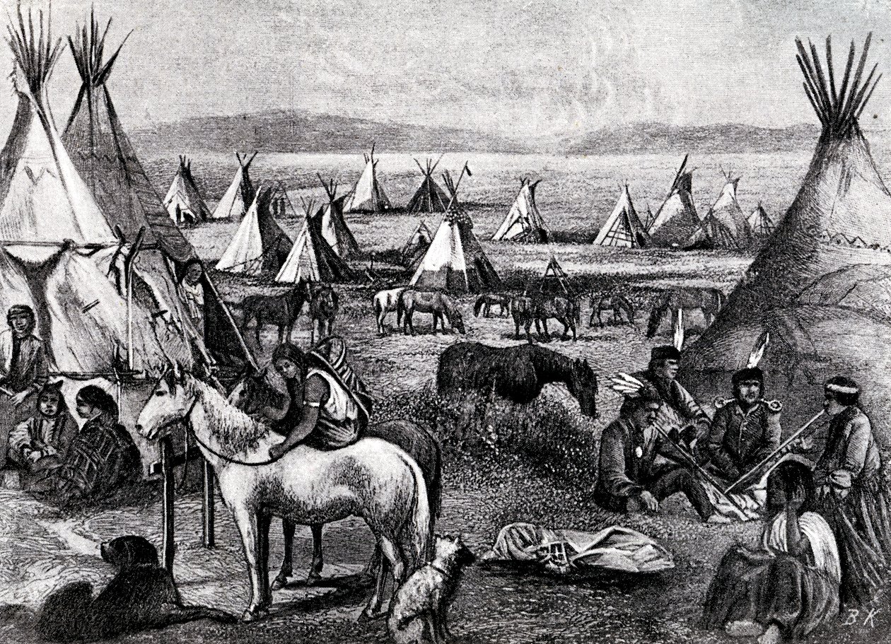 acampamento indígena Navajo de Bohuslav Kroupa