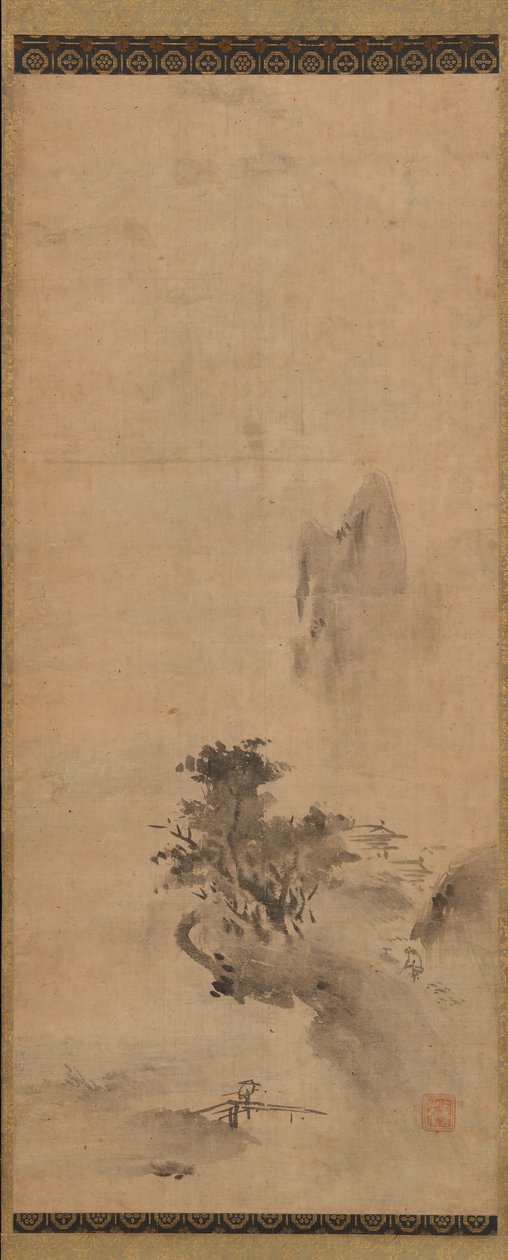Paisagem de tinta salpicada, início do século XVI. de Bokusho Shusho