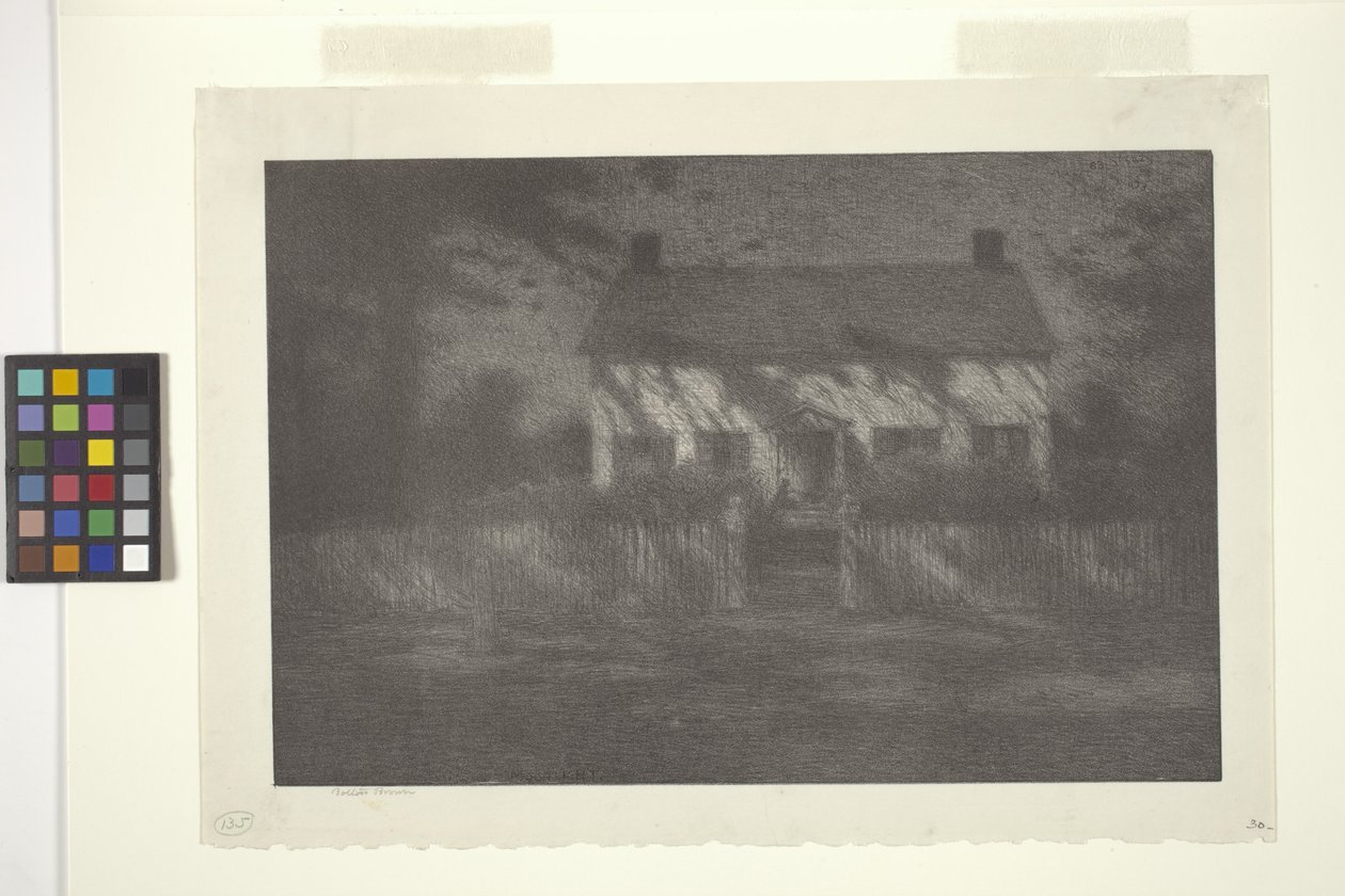 Luz da lua (tinta sobre papel) de Bolton Coit Brown