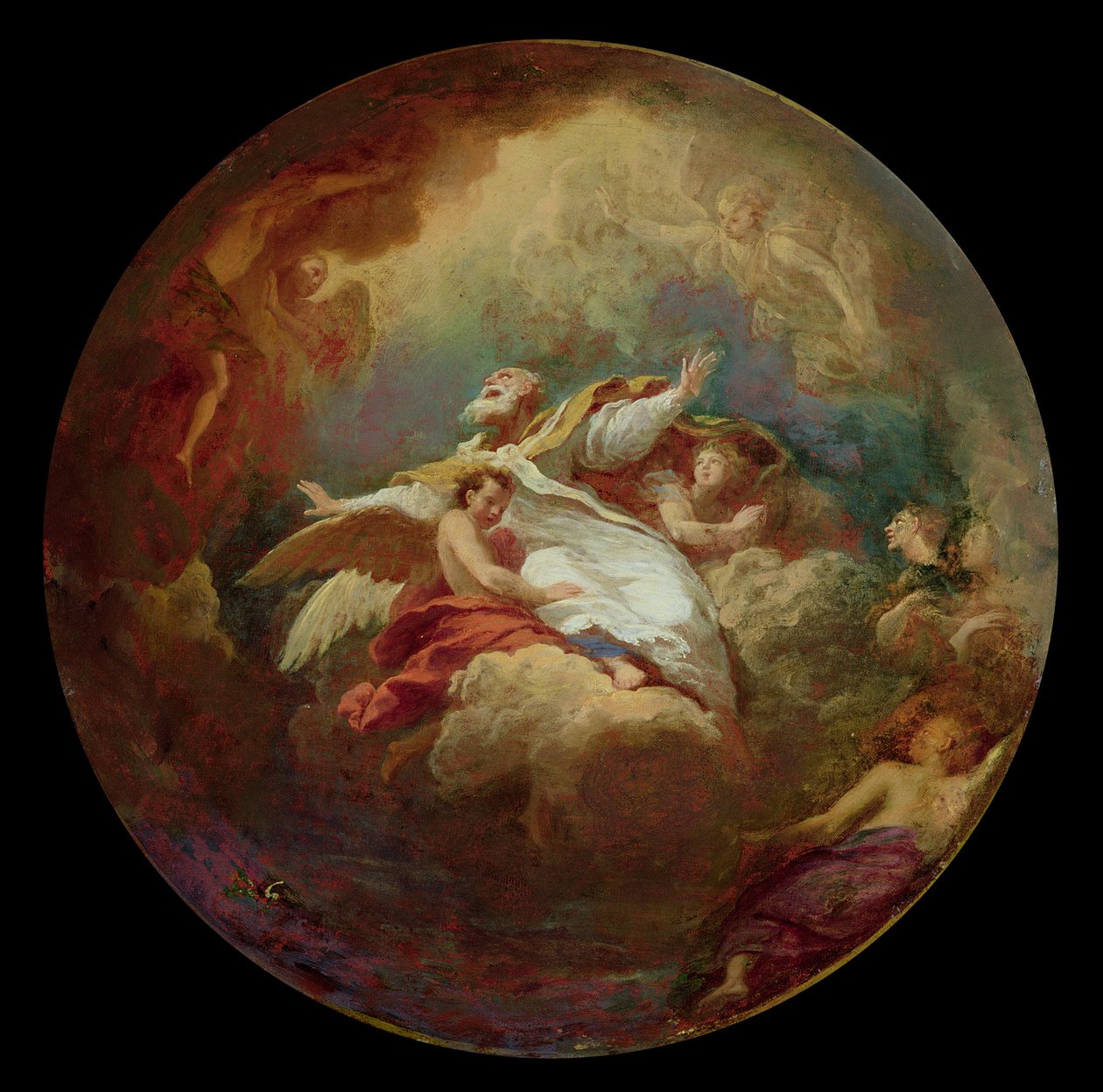 Apoteose de Santo Ambrósio (347-397) estudo para a decoração dos Invalides de Bon de Boulogne