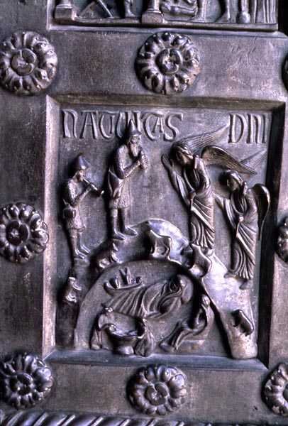 Painel representando a Natividade da Porta di S. Ranieri do Transeptado do Sul de Bonannus of Pisa